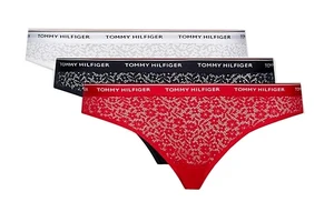 Tommy Hilfiger 3 PACK - dámské kalhotky Brief UW0UW04897-0X0 S