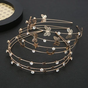 Moon Headdress Female Star Hairband Headwear Butterfly Hair Hoop Korean Style Headband Women Headband Hair Accessories