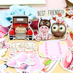 40pcs Cute stickers DIY Decal Mobile/PC Art Rhinestone Scrapbooking Phone Moto Bicycle Wall Guitar Stickers