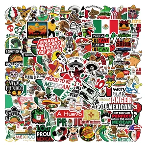 10/50/100Pcs Mexican Style Stickers For Water Bottle Skateboard Guitar Luggage Laptop Waterproof Vinyl Stiker Friends Party Gift