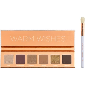 Sigma Beauty Warm Wishes Eyeshadow Palette paletka očných tieňov so štetčekom 100.7 g