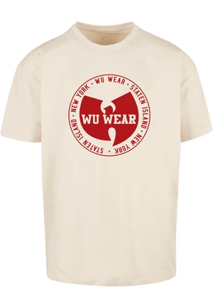 Men's T-shirt WU Wear Circle Logo Oversize sand