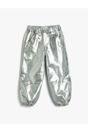 Koton Gilded Shiny Parachute Trousers