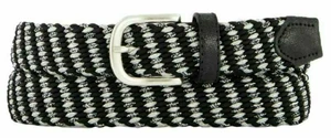 Alberto Metal  Braided Black/Silver 95 cm Curele