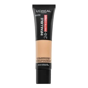 L´Oréal Paris Infaillible 24H Matte Cover podkład o przedłużonej trwałości dla uzyskania matowego efektu 200 30 ml