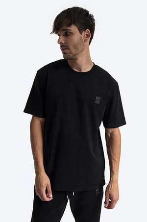 Bavlnené tričko Filling Pieces Lux Tee 88113731861-BLACK, čierna farba, jednofarebné