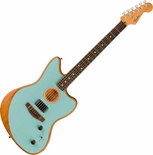 Fender Acoustasonic Player Jazzmaster Ice Blue Chitară electro-acustică