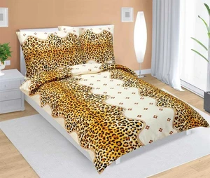 Obliečky krep 80/238 leopardí vzor 140x220, 70x90