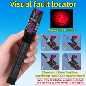 COMPTYCO 30/1/10/20/50mW Visual Fault Locator Fiber Optic Cable Tester Pen SC/FC/ST 2.5mm Interface FTTH Optical Fiber Test Tool