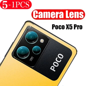 5-1Pcs screen protector Camera For xiaomi Poco M4 X4 X5 F5 pro 5G F4 GT F3 C50 C51 C55 M5 M5s X3 NFC Camera Lens protective Film