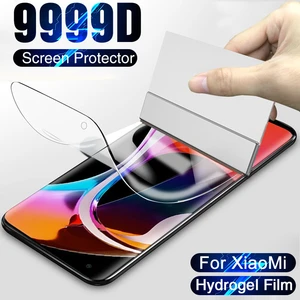 Hydrogel Film On For Xiaomi Mi 11 11X 10 10T 9 9T Pro Lite Soft Film Screen Protector On Mi 11i 10S 10i 9 SE 11 Ultra Film