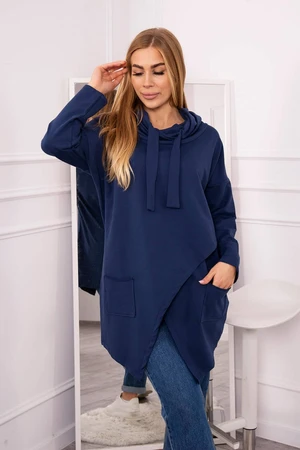 Tunic with clutch front Oversize jeans