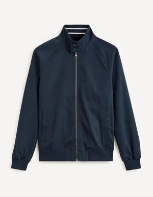 Navy blue men's zippered jacket Celio Ducotone