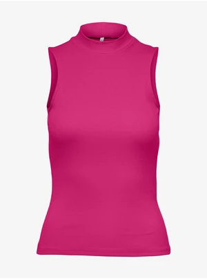 Dark pink womens basic top ONLY Nessa - Women