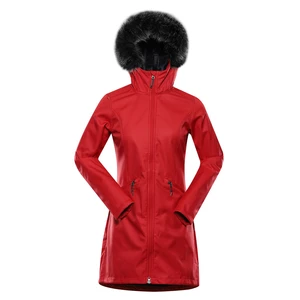 Women's softshell coat ALPINE PRO ZOPHIMA dk.red