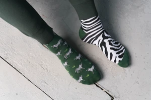 Socks Zebra 079-A059 Green Green