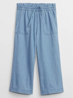Modré dievčenské široké nohavice GAP