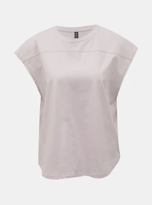 Light Purple Loose T-Shirt Pieces Lotio - Women