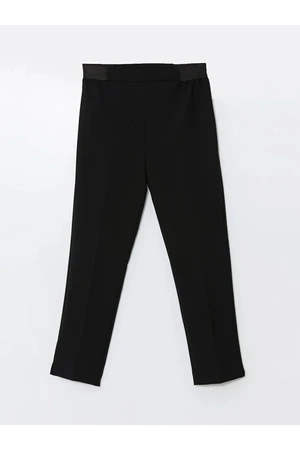 LC Waikiki LCWAIKIKI Classic New Black Elastic Waist Women's Trousers