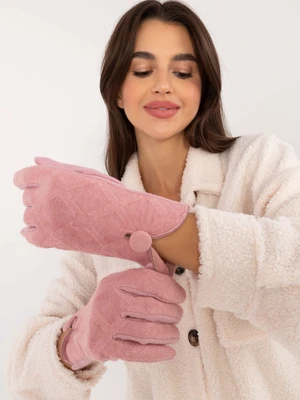 Light pink women's gloves