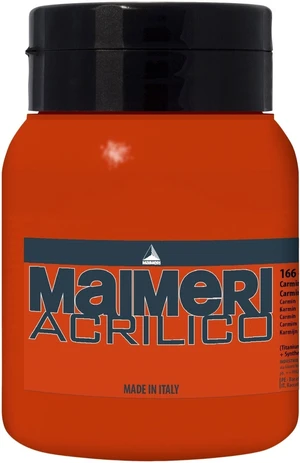 Maimeri Acrilico Colori acrilici Carmine 166 500 ml 1 pz