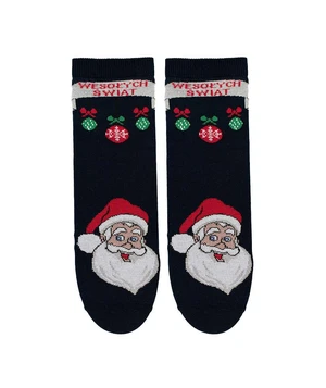 Bratex 2988 X-Mass Socks Women's 36-41 navy blue/lurex d-036