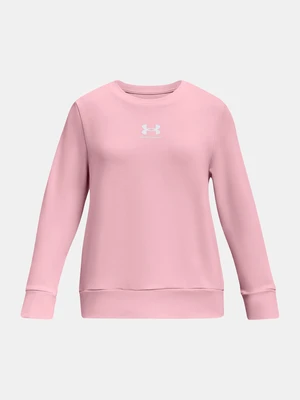 Under Armour UA Rival Terry Crew Mikina dětská Růžová