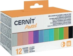 Cernit Polymer Clay Kit Pâte polymère Pastel 12 x 25 g