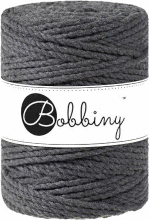 Bobbiny 3PLY Macrame Rope 5 mm 100 m Charcoal Cordon