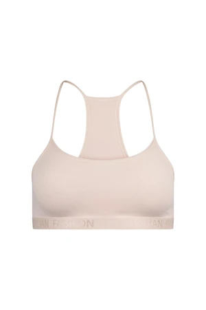 Nikola girl's bra with narrow straps - powder