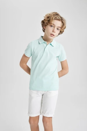 DEFACTO Boys Pique Short Sleeve Polo T-Shirt