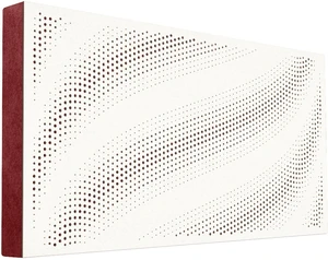 Mega Acoustic FiberPRO120 Tangens White/Dark Red Panneau de bois absorbant