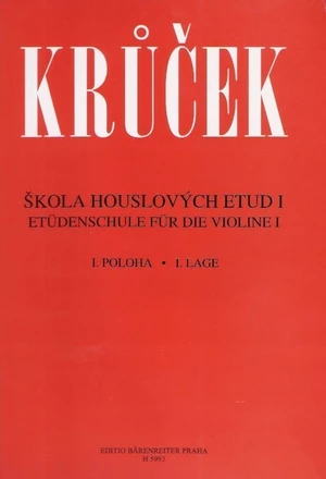 Václav Krůček Škola husľových etud I Noty