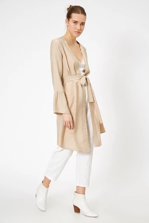 Koton Women's Beige Trench Coat