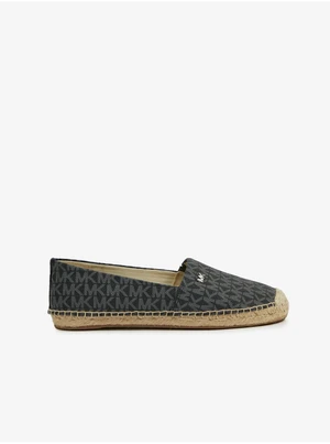 Black Women's Patterned Espadrilles Michael Kors Kendric - Womens