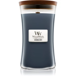 Woodwick Evening Onyx vonná svíčka s dřevěným knotem 609.5 g