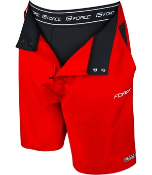 Men's Force Blade MTB Bib Shorts with Removable Chamois Red, S