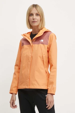 Bunda The North Face dámska, oranžová farba, prechodná, NF0A7QEUZQI1