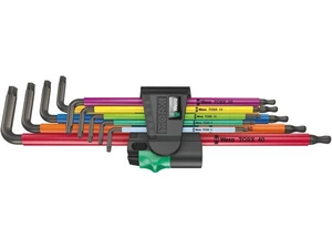 Wera 024480 Zástrčné klíče 967/9 TX XL Multicolour 1. Sada 9 ks dlouhých Torx klíčů