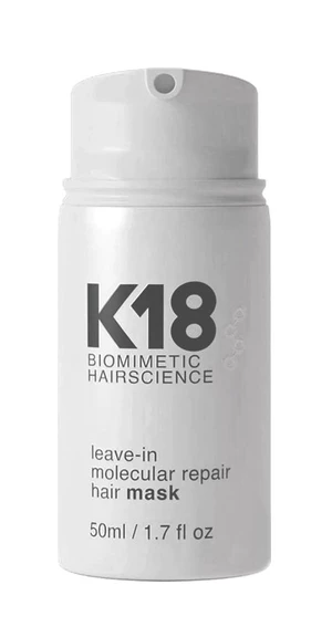 K18 Bezoplachová regenerační maska na vlasy Biomimetic Hairscience (Leave-In Molecular Repair Hair Mask) 50 ml