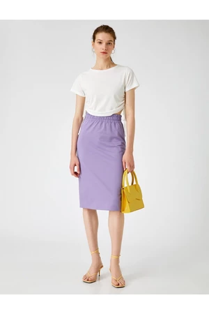 Koton Skirt - Purple - Midi