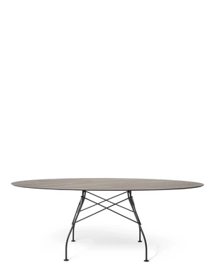 Masă de grădină GLOSSY OVAL, mai multe variante - Kartell Culoare: bronz/negru