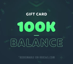 RBX365 100,000 Balance Gift Card