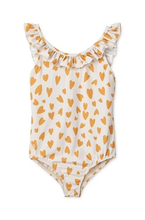 Jednodílné dětské plavky Liewood Kallie Printed Swimsuit žlutá barva