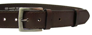 Penny Belts Pánsky kožený opasok 25-1-40 brown 110 cm