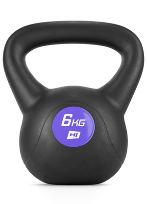 Vinylová činka Kettlebell 6kg Černá