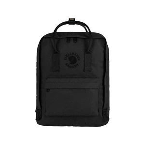 FJÄLLRÄVEN Re-Kånken Black, objem 16 l, barva černá, městský, studenstký, batoh na notebook