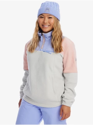 Light Grey Women's Fleece Sweatshirt Roxy Chloe Kim - Women