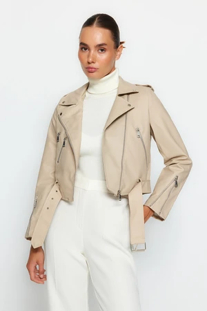 Trendyol Ecru Regular Coat