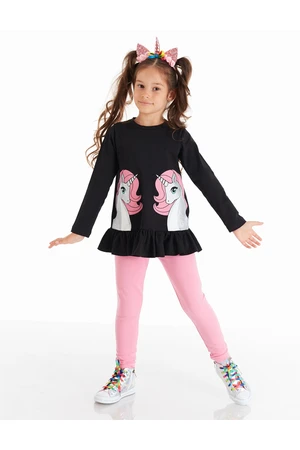 Denokids Twin Unicorn Girls Tunic Set